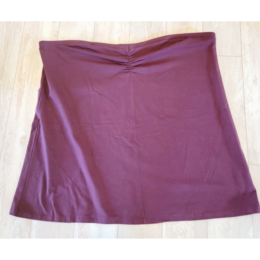 Torrid 5 Foxy Tube Top‎ Wine Merlot 28/30 5X Cotton Blend NWT